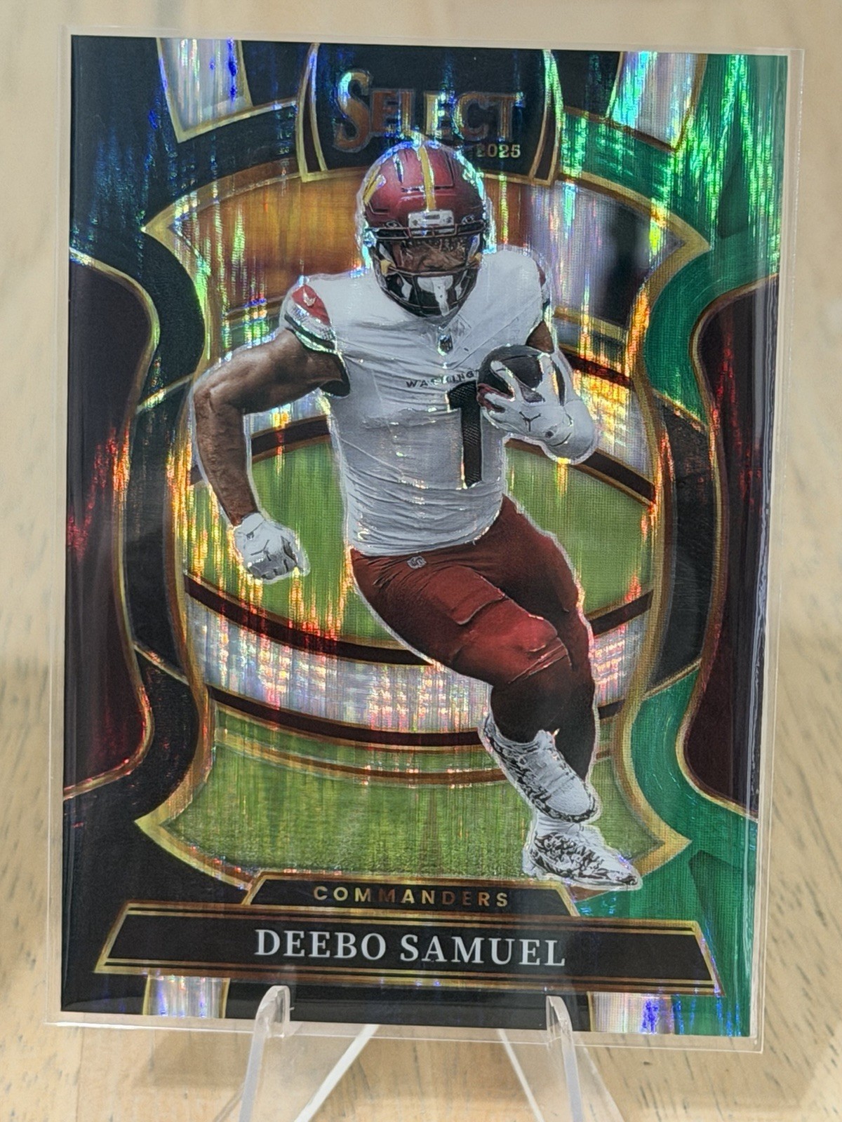 2025 Panini Select Deebo Samuel #87 Black and Green Prizm Shock