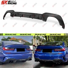 Dry Carbon Fiber Rear Bumper Diffuser Lip For BMW 3 Series G20 M-sport 2019-2022