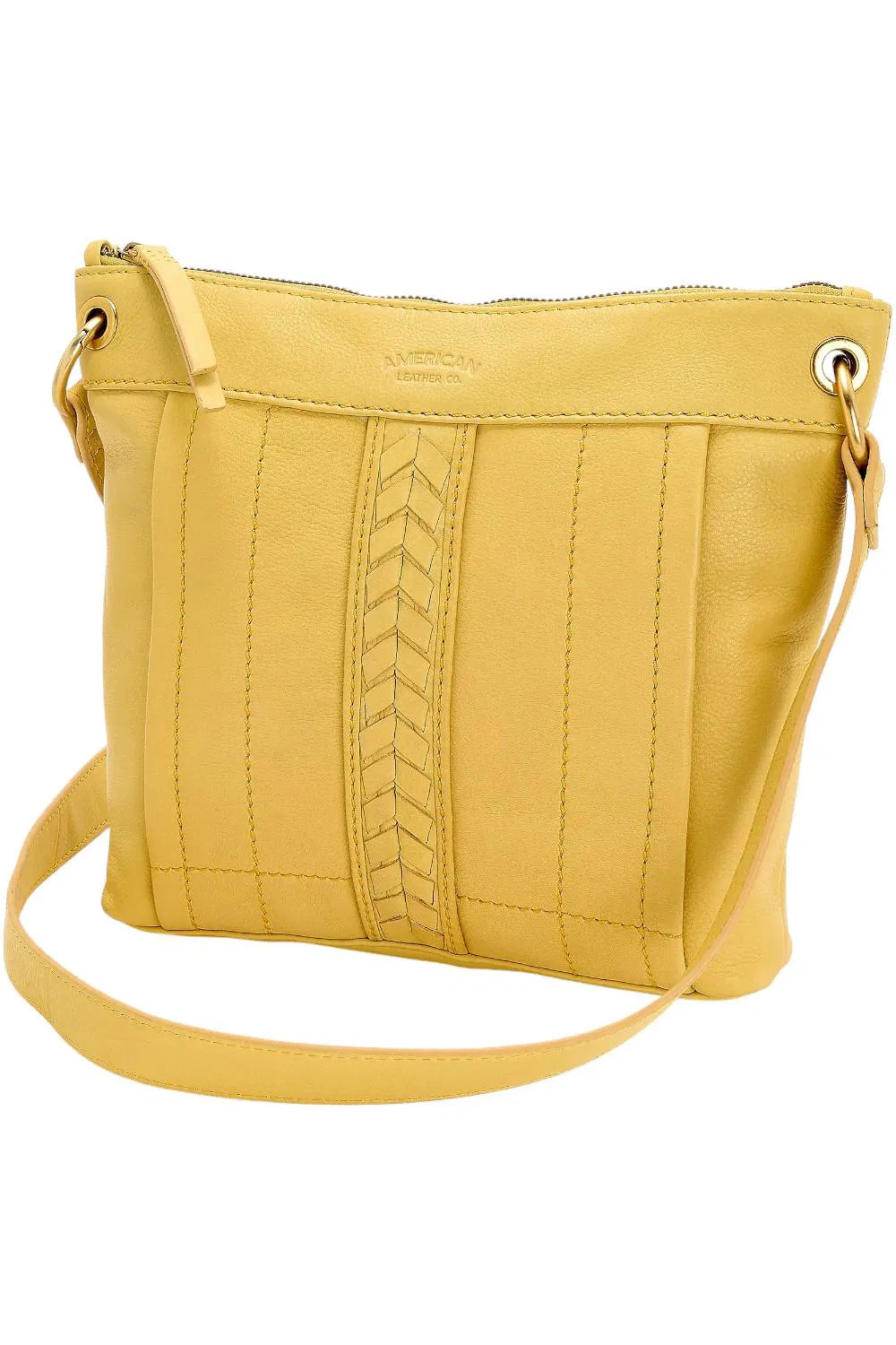 American Leather Co. Leather Sherryl Crossbody Biscotti
