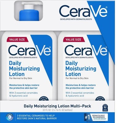 CeraVe Daily Moisturizing Lotion Multi-Pack 32 fl oz Normal to Dry Skin