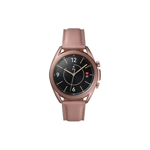 Samsung Galaxy Watch3 SM-R850 41mm Stainless Steel Case with Leather Strap -...