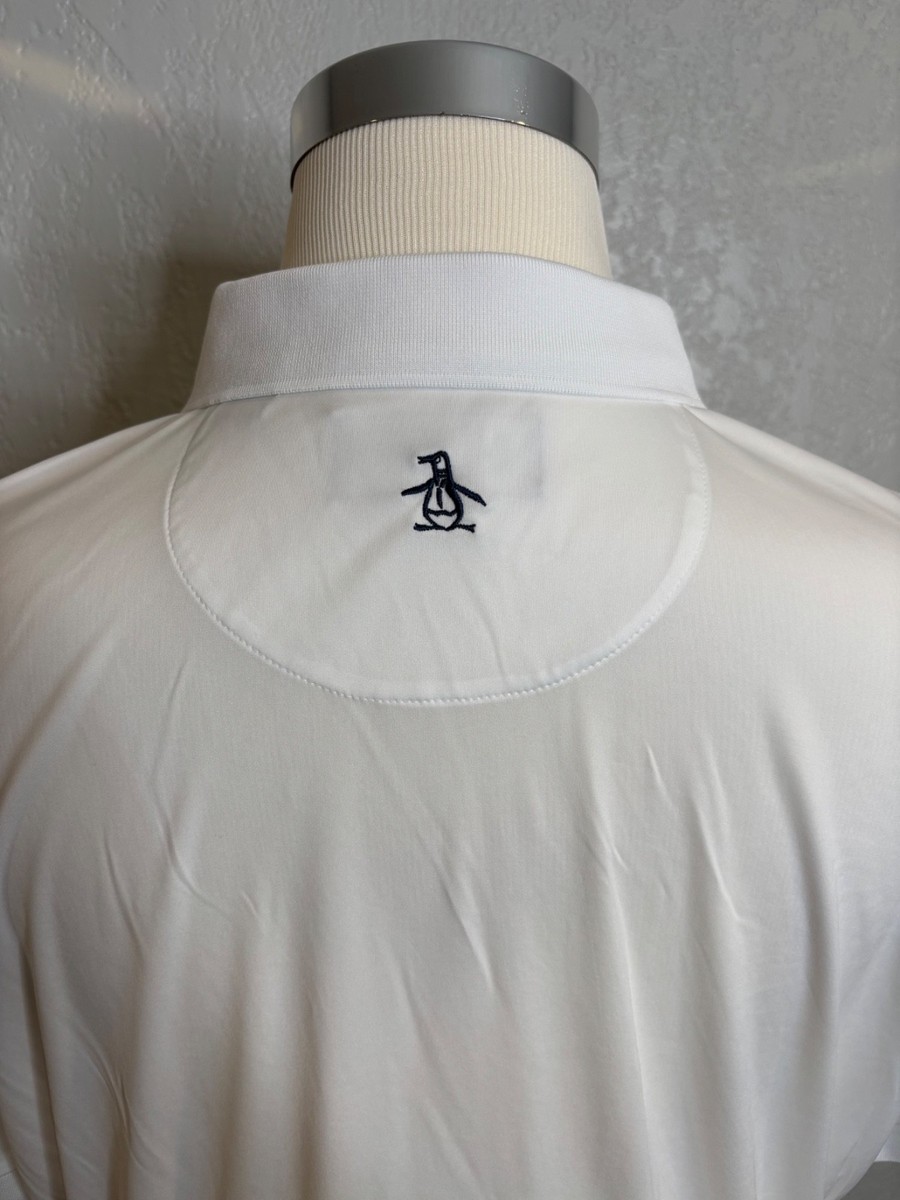 Mens The Original Penguin by Munsingwear White Golf Polo Shirt