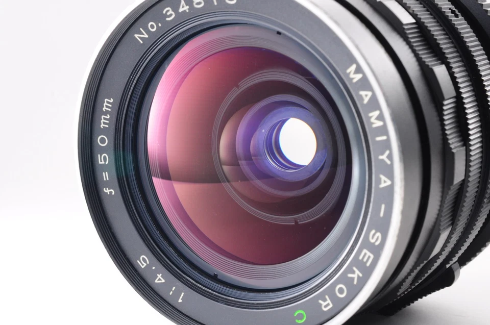 **QUASI NUOVO ** Obiettivo Mamiya Sekor C 50mm f/4.5 + Tappo per RB67 Pro S SD dal Giappone - Immagine 2 di 4