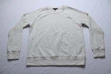 Quince Women's SuperSoft Fleece Pullover Crew Sweatshirt CD4 Off White Small