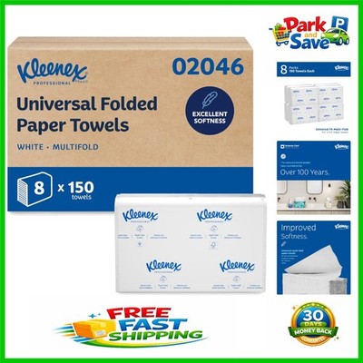 High Absorbency 9.2'' x 9.4'' Multifold Paper Towels - 1,200 Total Sheets