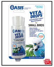 OASIS 80257 Vita Drops for Small Birds, 2- ounce liquid multivitamin