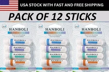 New Nasal Stick Pack OF 12 Enhance Breathing + Boost Focus Breathe Vapor HANBOLI