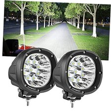 4 inch Round LED Offroad Spot Light for Trucks, 80W 8800LM Super Bright White