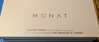MONAT Endless Curls Interchangeable Styling Wand, Barrels, Purple/White
