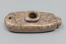 South American Mapuche Indian Hard Stone; Smoking Pipe