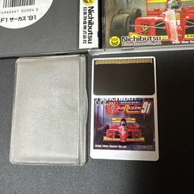 F1 Circus '91 (PC Engine, 1991) CIB Complete JAPANESE HuCard He System