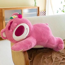 40cm Toy Story Lotso Sleeping Bear Plush Stuffed Animal Strawberry Scent Pillow