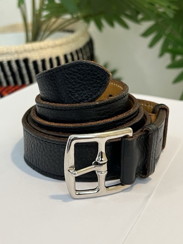 Hermès Etrivière Leather Belt Size 110 / US 44 Made in France Authentic