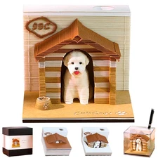 3D Calendar 2026, 3D Memo Pad Art Sticky Notes, Time Piece Calendar 2026, Cre...