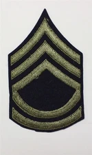 Army Chevron 1946: Technical Sergeant, single - WWII era, on felt