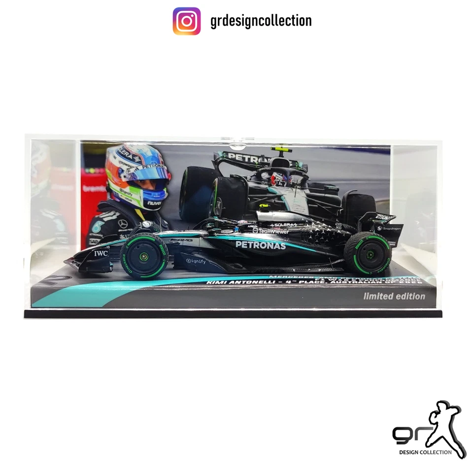 Kimi Antonelli - Mercedes W16 - 4th Place,  F1 Australian GP 2025 / SPARK / 1:43 - Immagine 2 di 4