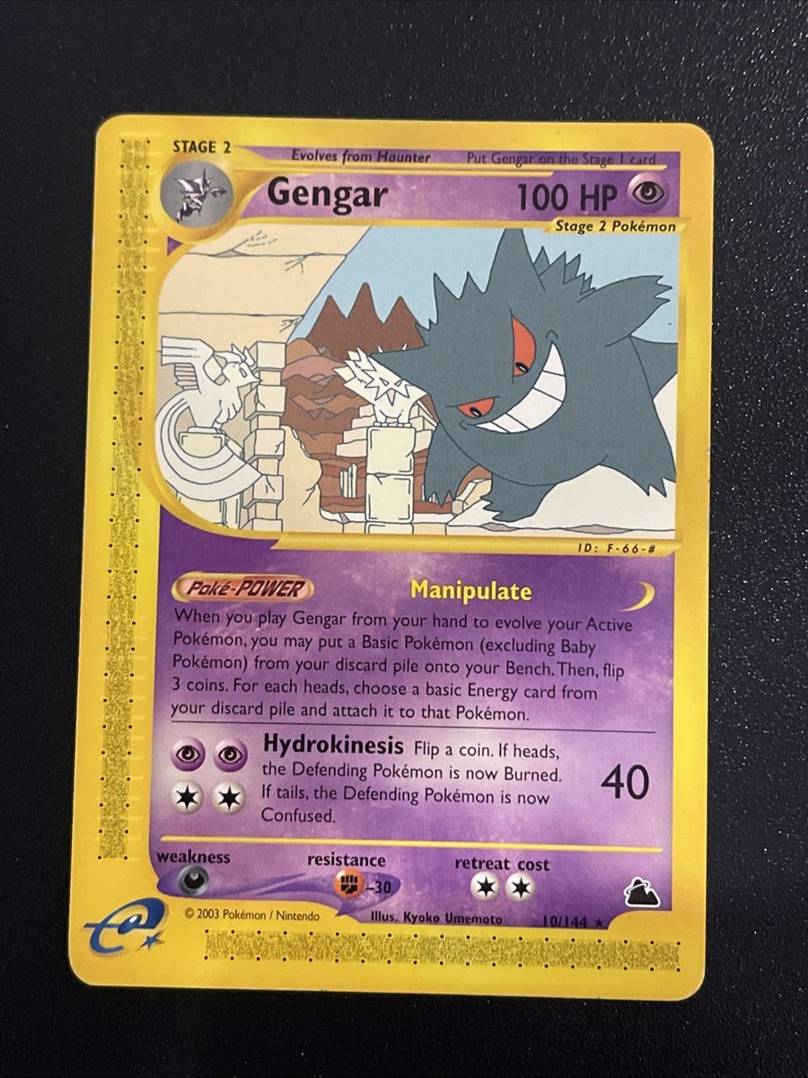 Pokémon Gengar TCG Skyridge 10/144 Non-Holo Card LP Condition | eBay