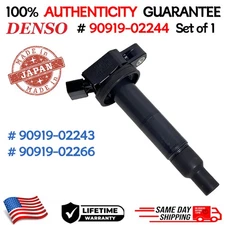 GENUINE DENSO x1 Ignition Coils For 2001-2012 Toyota Lexus Scion I4, 90919-02244
