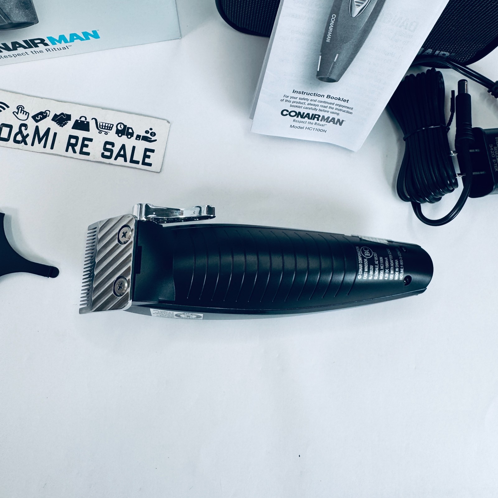 ConairMAN Hair Clippers for Men, 20-Piece Home Hair Cutting Kit with Lithium Ion