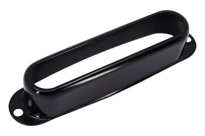 Metal Strat Single Coil ''OPEN STYLE'' Pickup Cover - Black