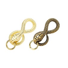 Zodiacs Snake Pendant Brass Keychain for Personalize Bag and Car Styles