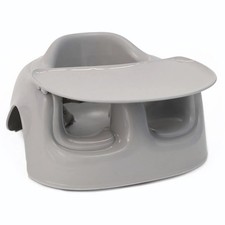 Bumbo Floor Seat Lite, Portable Baby Chair w/ Tray for Eating  Playing, Breige