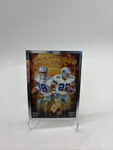 Emmitt Smith / Michael Irvin [Wave] #TT-DAL 2024 Panini Phoenix Treasured Tandems card