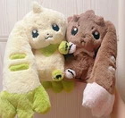 16cm Digimon Terriermon Lopmon Plush Doll Dress Up Collection Pendant A Pair