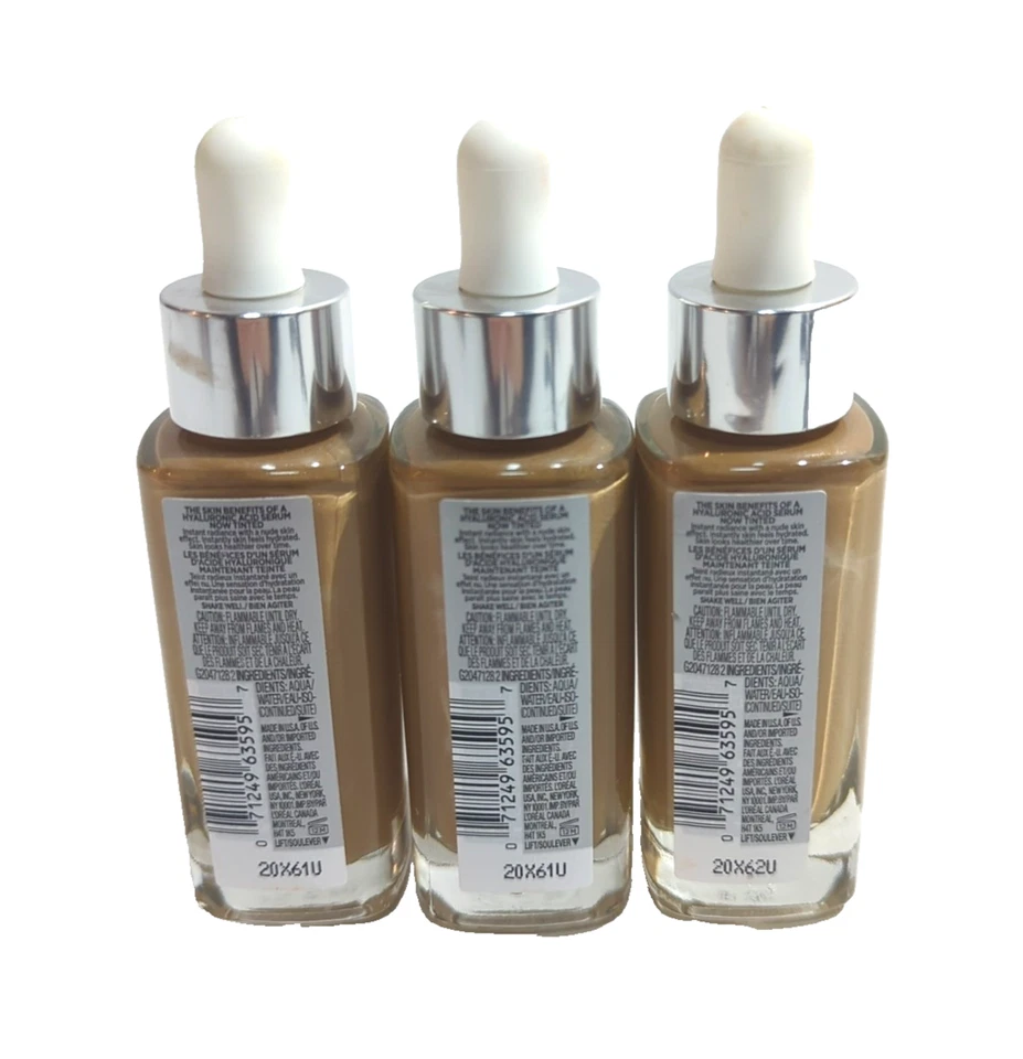 (3) L'Oreal True Match Nude Hyaluronic Tinted Serum, 5-6 Medium Tan - Image 2 of 2