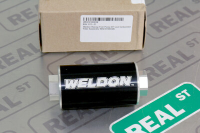 Weldon Racing Fuel Filter Assembly 100 Micron Stainless Steel Filter 10 AN ORB