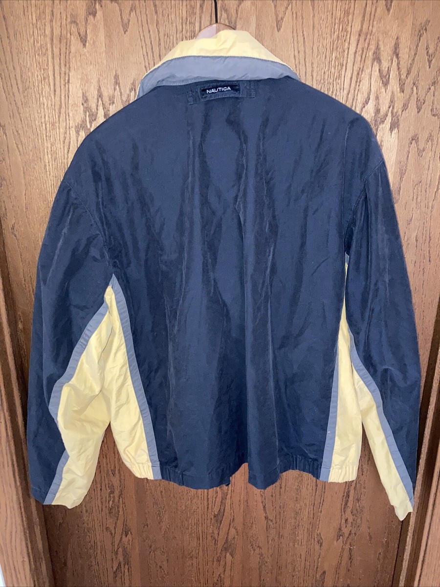Vintage 90s Nautica Spell Out Sleeve Full Zip Hideaway Hood Vintage 90s Nautica Spell Out Sleeve Full Zip Hideaway Hood