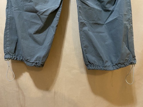 NWOT ZARA Women Elastic Hi-Rise Toggle Hem Parachute Cargo Pants SZ L Blue Gray - Picture 5 of 13