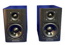 Bayaudio Tc40, 4" Mid 1" Tweeter-mini Bookshelf-pair-blk Hardwood-pre Owned