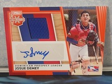 2022 Panini Elite Extra Edition DMS-JD Josue Demey Dual Auto/Patch #099/149