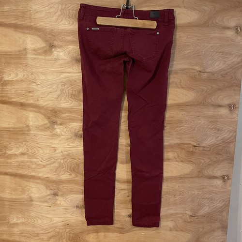 celebrity pink womens 26 x 29 red Low rise skinny jeans Burgundy Stretch - 第 3/6 張圖片