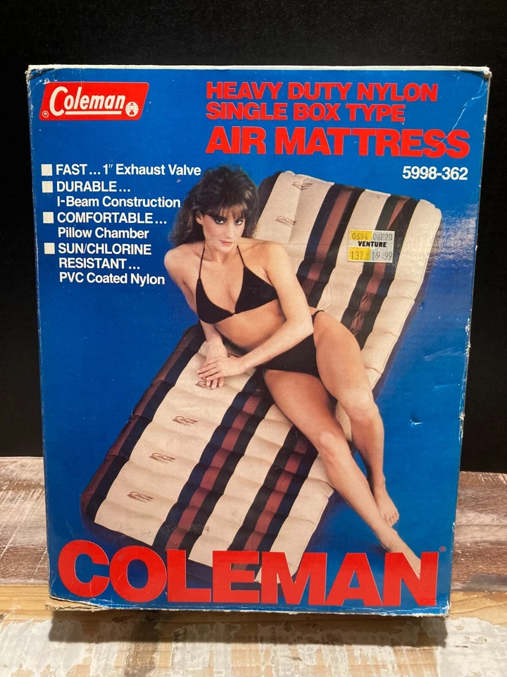 Vintage Coleman Heavy Duty Nylon Single Box Type Air Matress Pre- Owned - Image 2 of 4