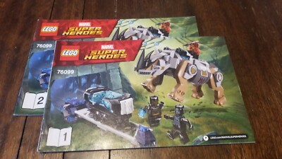 lego black panther rhino instructions