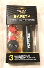 Earpeace Petite High Fidelity Ear Plugs Sleep Concert Work Music Motorcycle
