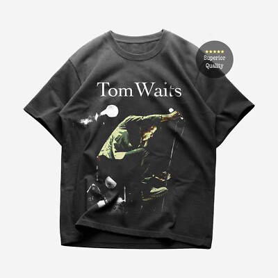 Tom Waits T-Shirt - Vintage Music Tee - Tom Waits Jumping On Stage
