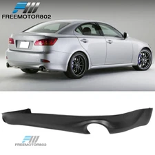 Fits 2006-2012 Lexus IS250 IS350 Rear Bumper Lip Spoiler OE Style Matte Black PP