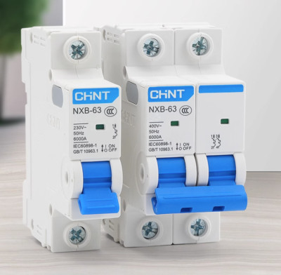 12Pc NXB-63 CHINT Circuit Breaker 1Pole AC230V Miniature Circuit Breaker 9 Value