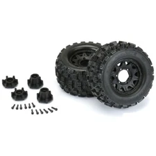 Pro-Line Badlands MX28 2.8" Tires on Raid Front Rear Adj. Offset Wheels 12mm Hex