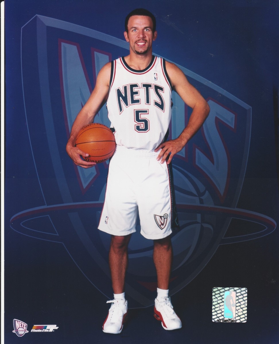 JASON KIDD #5 NEW JERSEY NETS 8X10 LICENSED COLOR NBA PHOTO FILE