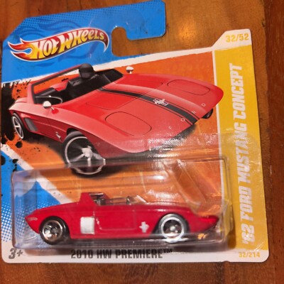 Hotwheels   62  Ford Mustang Concept rot 32/52 HW Premiere Neu und Ovp 