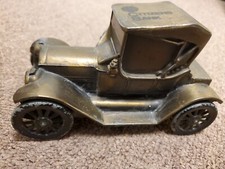 Vintage Banthrico Inc. 1974 Die Cast Brass 1915 Chevy Car Bank, NO key