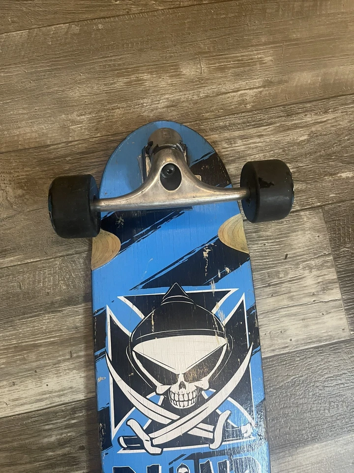 Blind 32in x8in Longboard Skateboard Blue Rare - Image 3 of 4