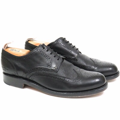 rag & bone Black Leather Brogue Derby Shoes RAG & BONE Meli Wingtip Black Brogues-36.5/US 6.5 | eBay main image 3