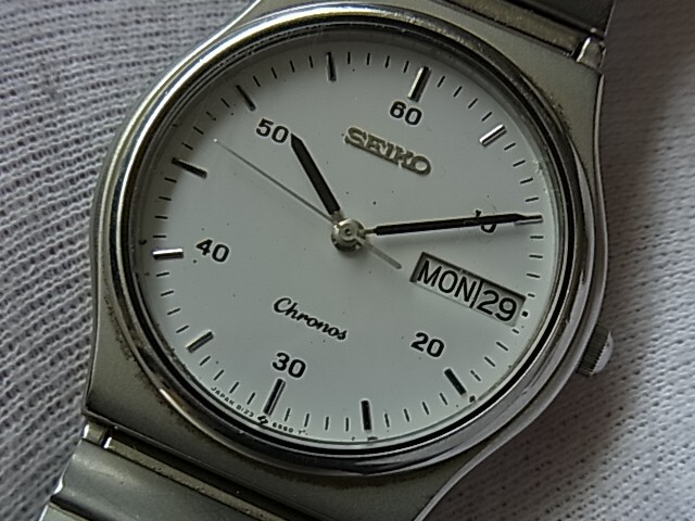 時計 SEIKO CHRONOS QUARTZ 8123-6120 SUWA Seiko Chronos Quartz watch 8123-6120/ case no.370336 , made