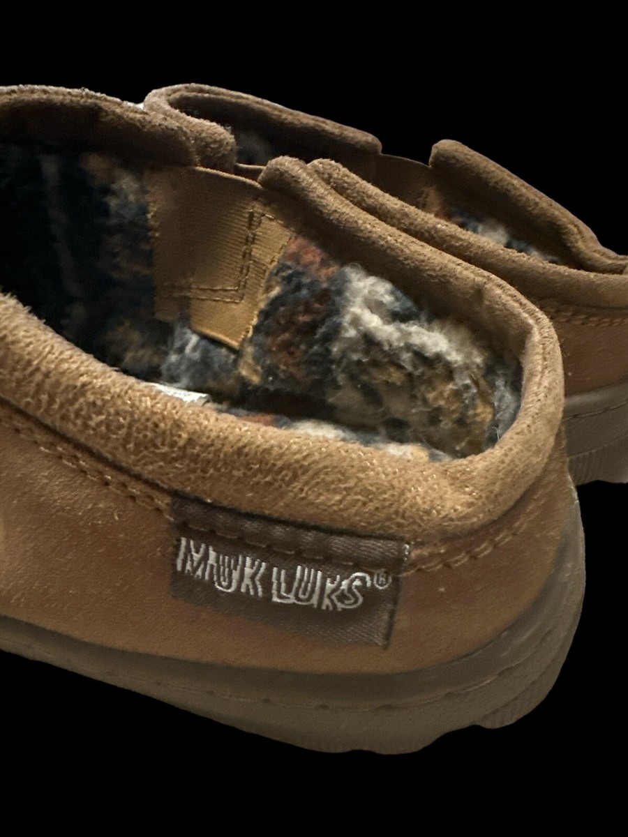 MUK LUKS Matt-Zoccoli da Uomo in Camoscio Berbero, Pantofole