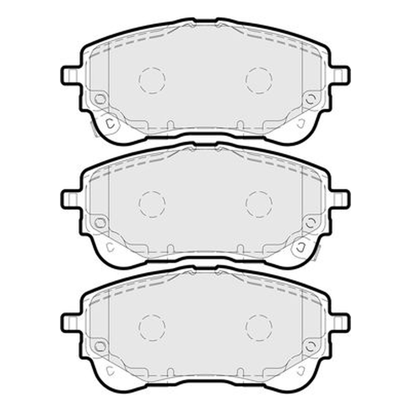 Apec Blue Brake Pads - Front PD3939 - For Toyota Corolla - OE Quality & Spec.